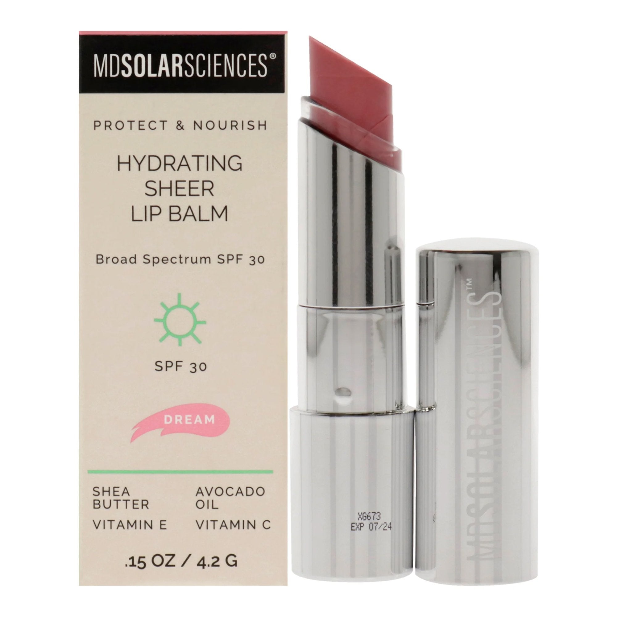 MDSolarSciences® Hydrating Sheer Lip Balm, Dream (Pink) (6 Units)