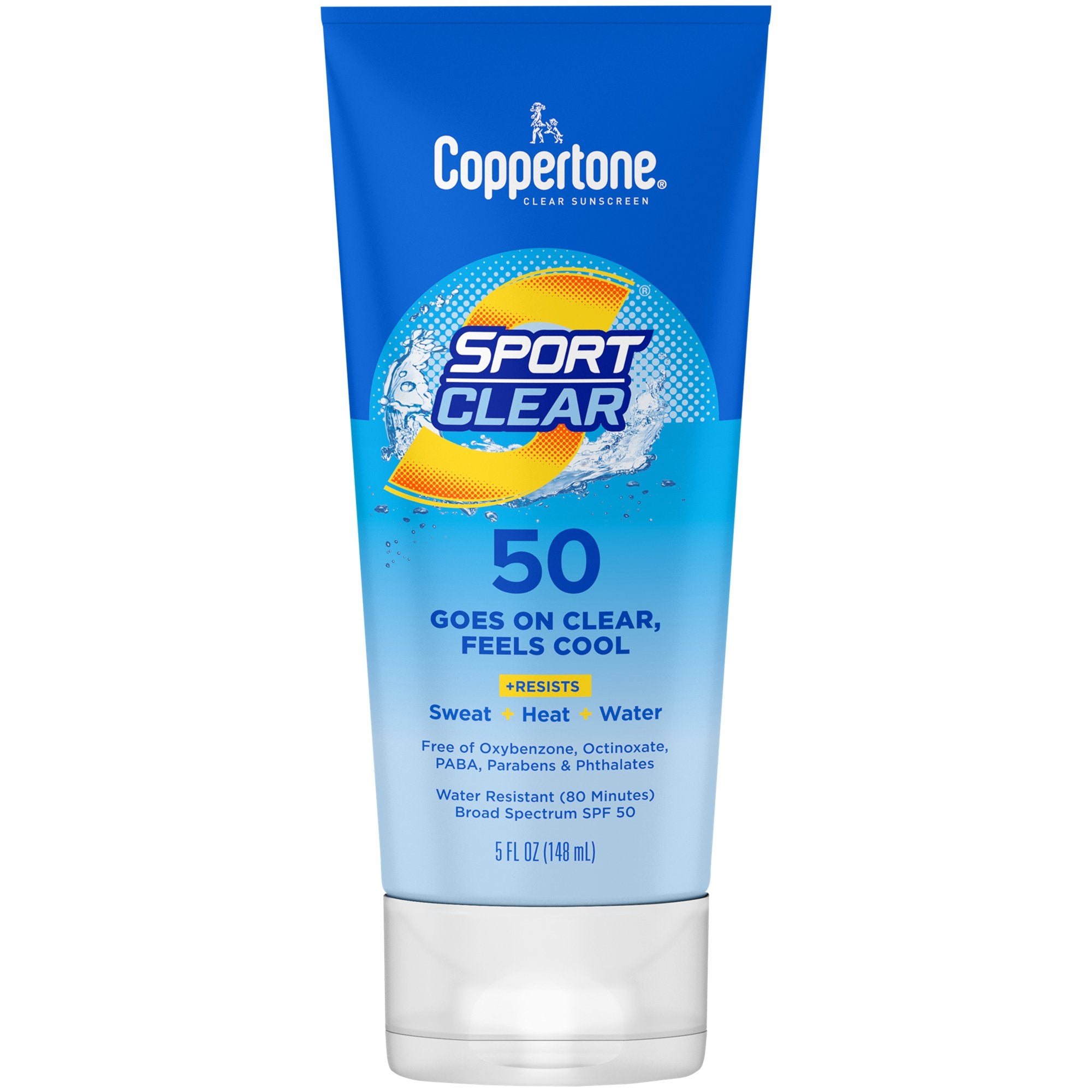 Coppertone® Sport Clear SPF 50 Mineral Sunscreen Lotion, 5 oz. (1 Unit)