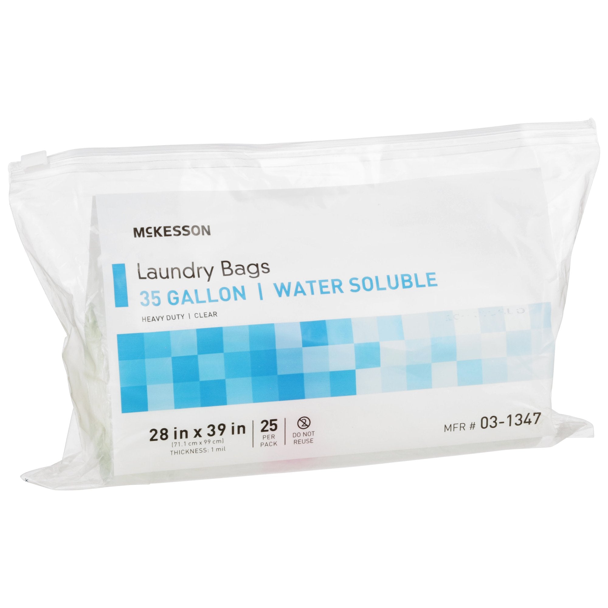 McKesson Water Soluble Laundry Bag, 30-35 gal Capacity (100 Units)
