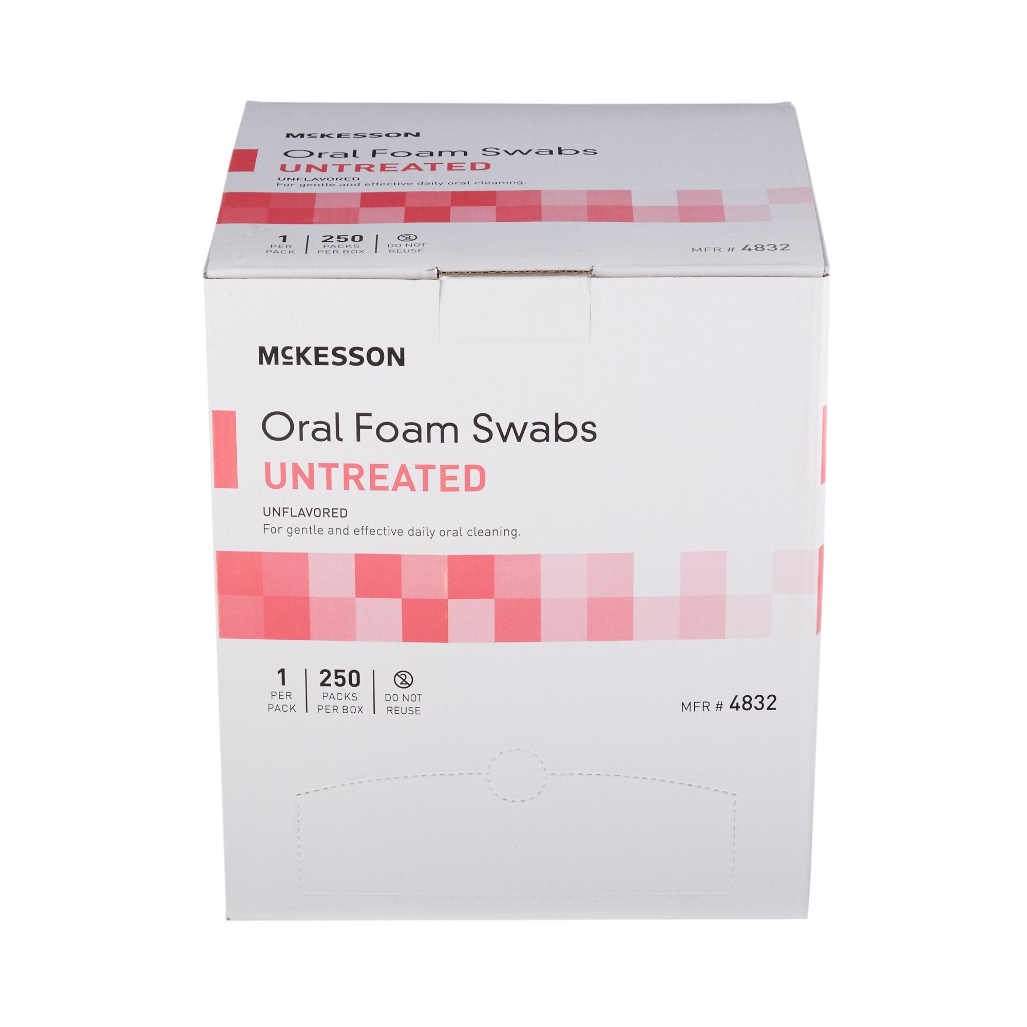 McKesson Oral Swabsticks, Untreated Foam Tip, Dental Hygiene (250-Pack)