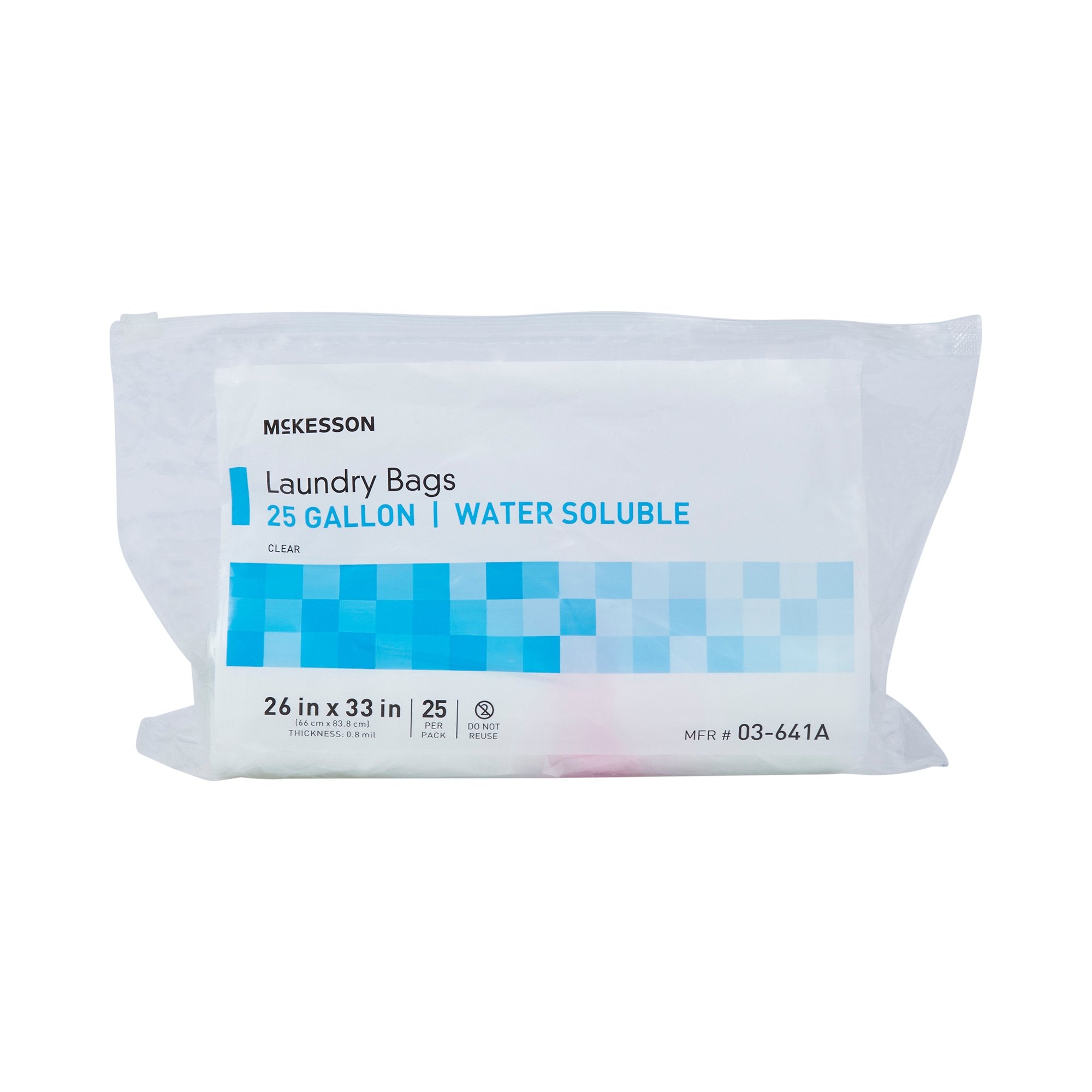 McKesson Water Soluble Laundry Bag, 20-25 gal Capacity (25 Units)