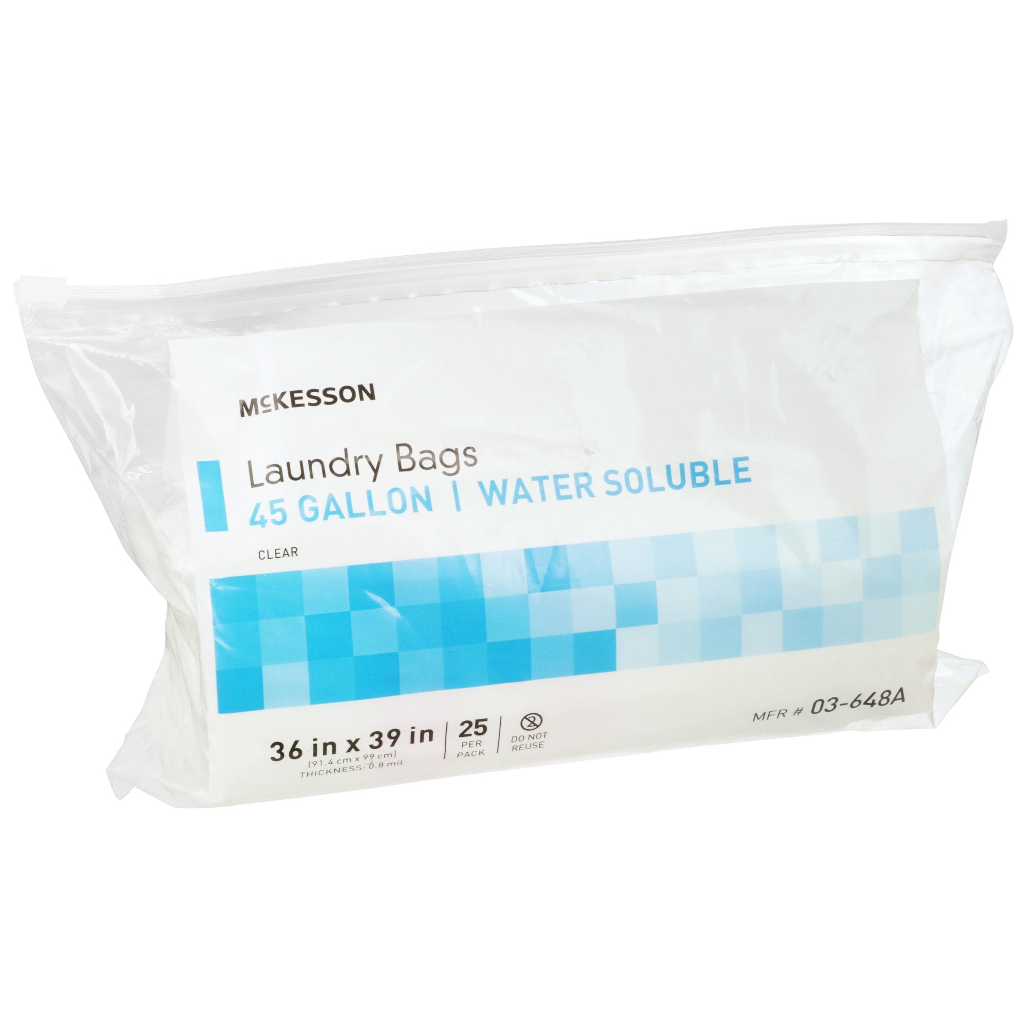 McKesson Water Soluble Laundry Bag, 40-45 gal Capacity (100 Units)