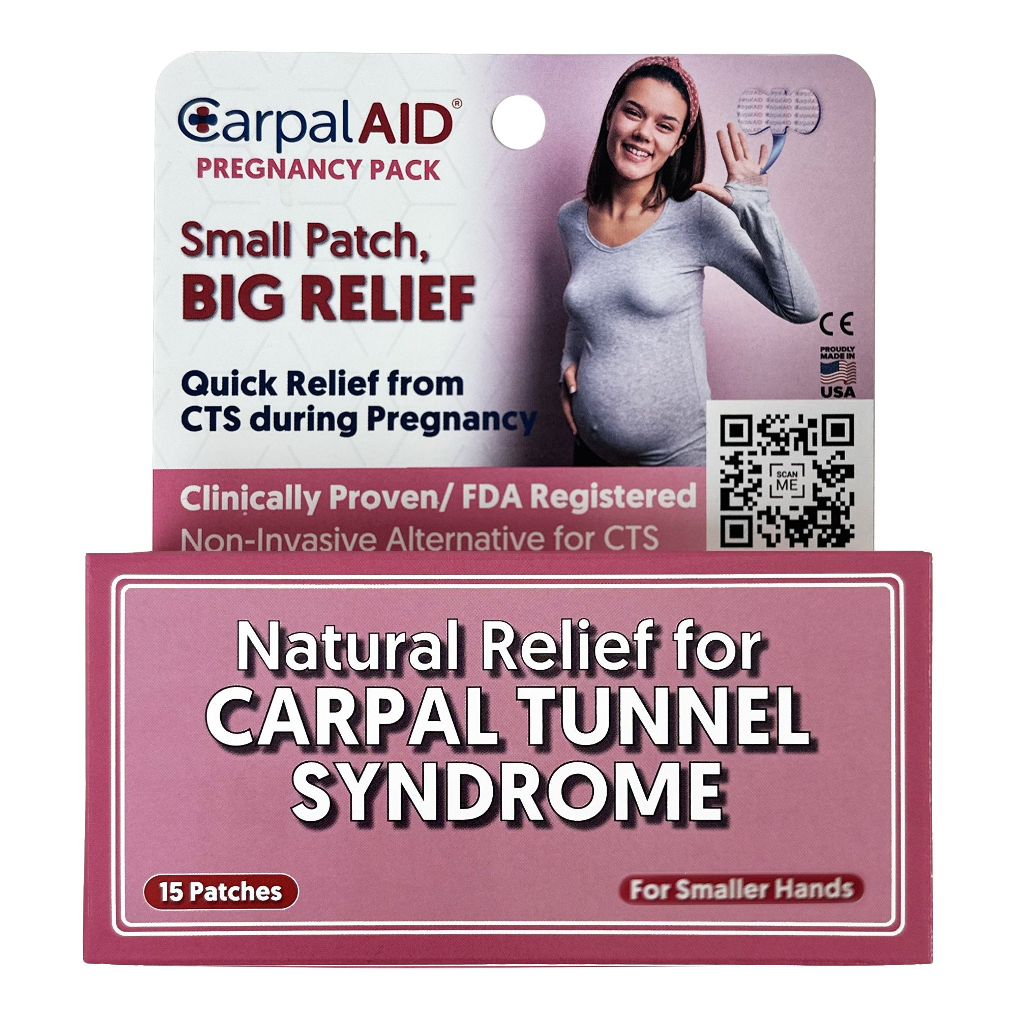CarpalAid® Patch Pregnancy Hand-Based Carpal Tunnel Support, Small (720 Units)