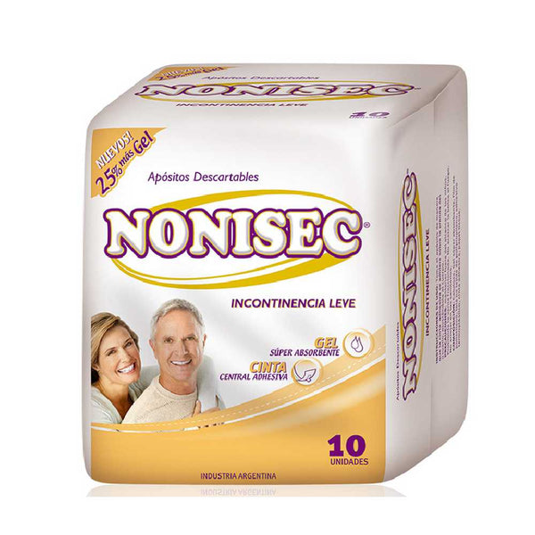10 Units of Nonisec Dressings Mild Incontinence: Super Absorbent & Skin-Friendly Protection