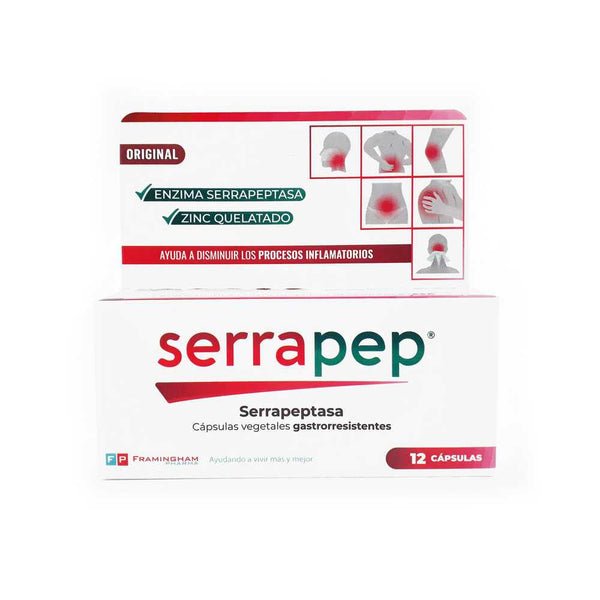12 Units of Serrapep Dietary Supplement for Inflammation & Pain Relief