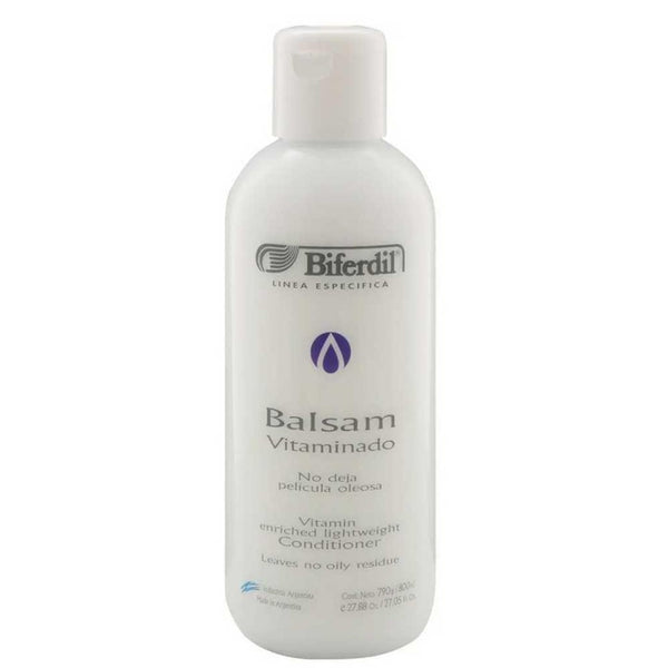 Biferdil Conditioner Balm Vitamin Hair with Keratin for All Hair Types - 200ml / 6.76Fl Oz - Paraben and Sulfate Free