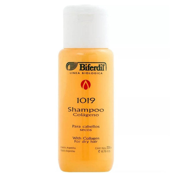 Biferdil Shampoo 1019 Dry Hair With Collagen (200Ml / 6.76Fl Oz): Repair, Moisturize, Strengthen, and Protect Dry Hair with Collagen and Hair Fiber
