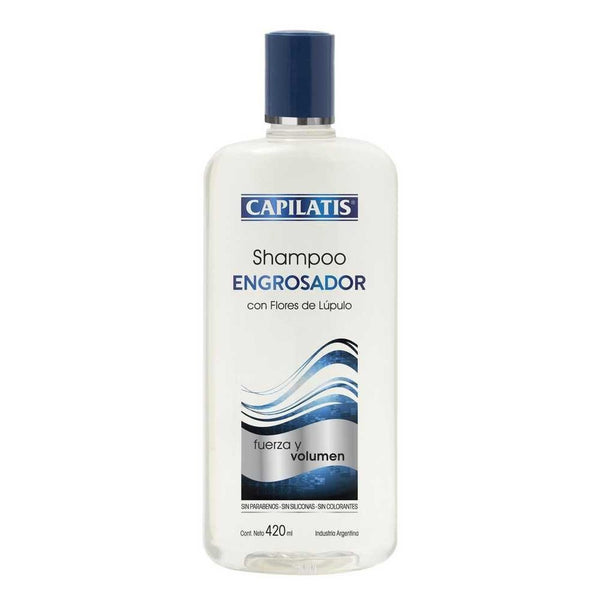 Capilatis Thickening Shampoo - 410ml/13.86fl Oz - Hops Extract, Natural Extracts, Fragrance, Gentle Cleansing, Hair Thickening, Shine, Moisturizing