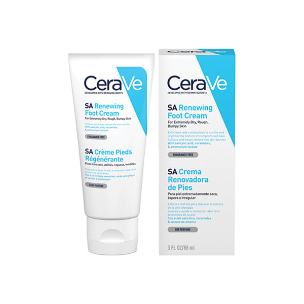 Cerave Moisturizing Cream for Dry Feet - 88ml / 2.97fl oz for Fast Absorbing Non-Greasy Skin Protection