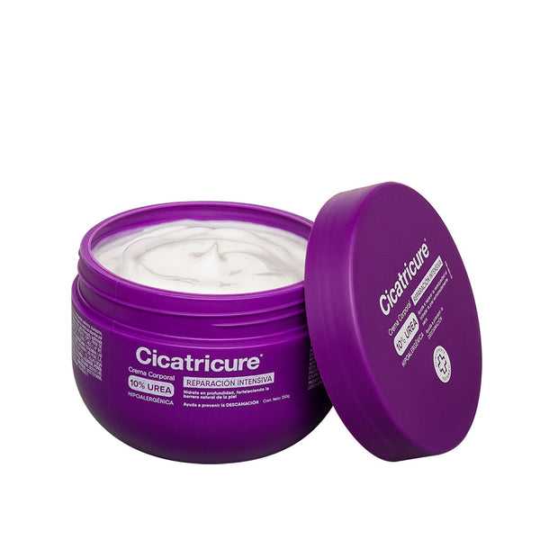 Cicatricure Body Cream 10% Urea: Moisturize & Nourish Skin with Natural Ingredients - 250gr/8.45oz