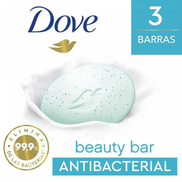 Dove Antibacterial Care & Protect Bar Soap Multipack (90Gr/3.17Oz) - Fight Germs and Bacteria with Triple-Action Formula, pH Balanced & Hypoallergenic