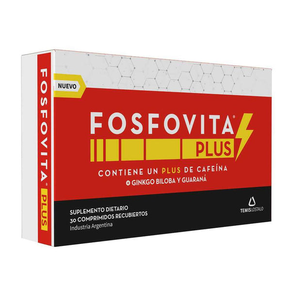 Fosfovita Plus+ Memory Improvement Supplement 30 Tablets Ea. with Phosphatidylserine, Choline, Huperzine-A, Vitamin B12, Vitamin C & Magnesium