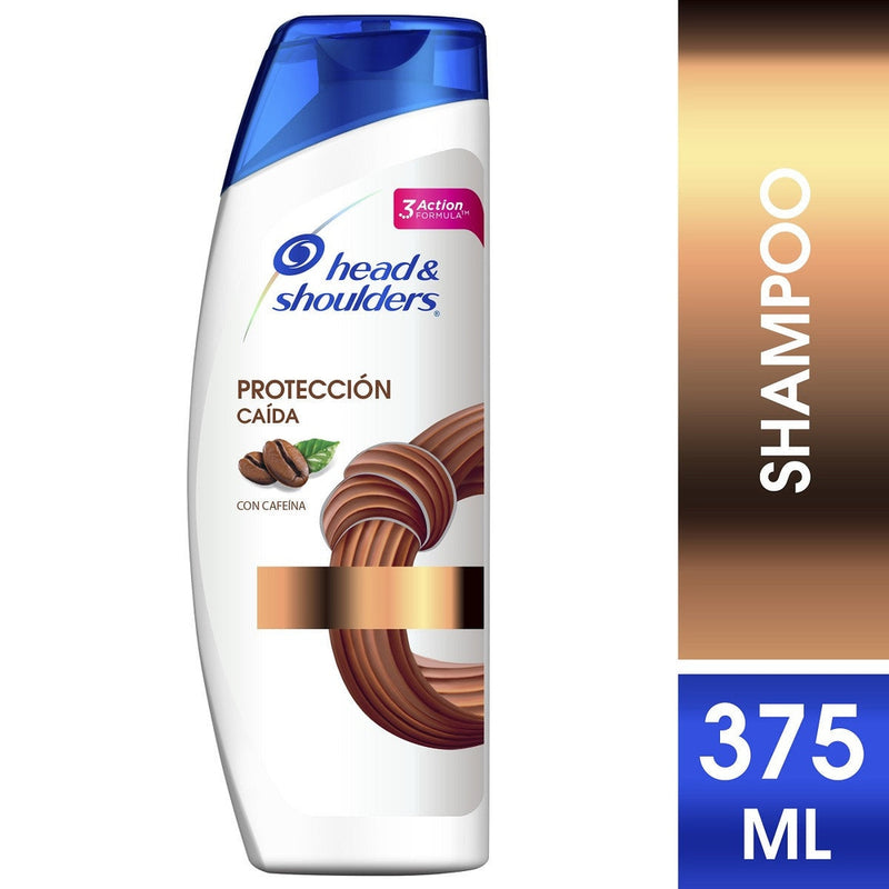 Head & Shoulders Drop Protection With Caffeine: 100% Dandruff Free* & Hydrates Hair Like Never Before (375Ml / 12.68Fl Oz)