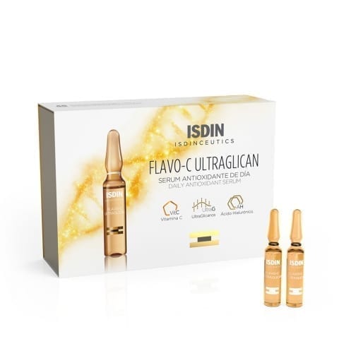 ISDIN Isdinceuctis Flavo-C Ultraglican (30 Ampoules): Hydrate, Firm and Protect Your Skin with Powerful Antioxidants