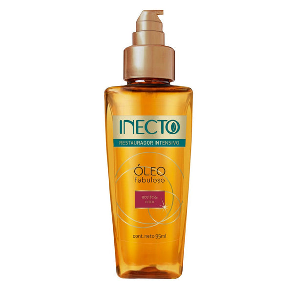 Inecto Fabulous Oil With Coconut Oil 95ml | Sulfate-Free, Paraben-Free, Cruelty-Free | Protects Hair From Environmental Aggressions 95Ml / 3.21Fl Oz