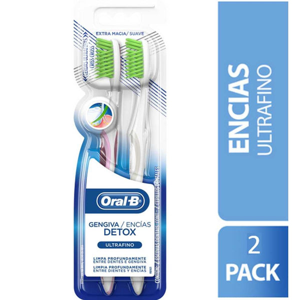 Oral B Gums Detox Extra Soft Toothbrushes (2 Units Ea.) - Best Price Guaranteed