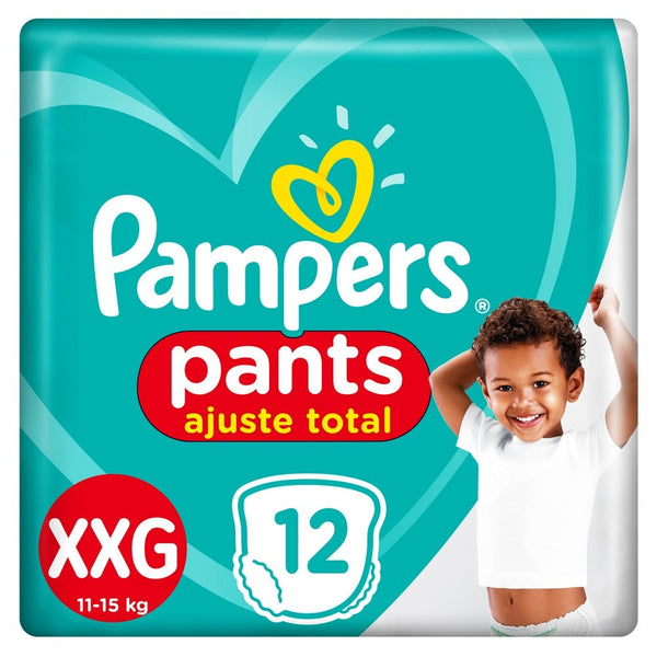Pampers Nappies Pants Total Fit XX-Large (12 Units Ea.) - Up to 12 Hours of Protection