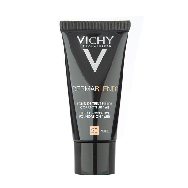 Vichy Dermablend Nude Foundation - 16-Hour Wear, High Coverage, SPF 25, All Skin Types 30Ml / 1.01Fl Oz
