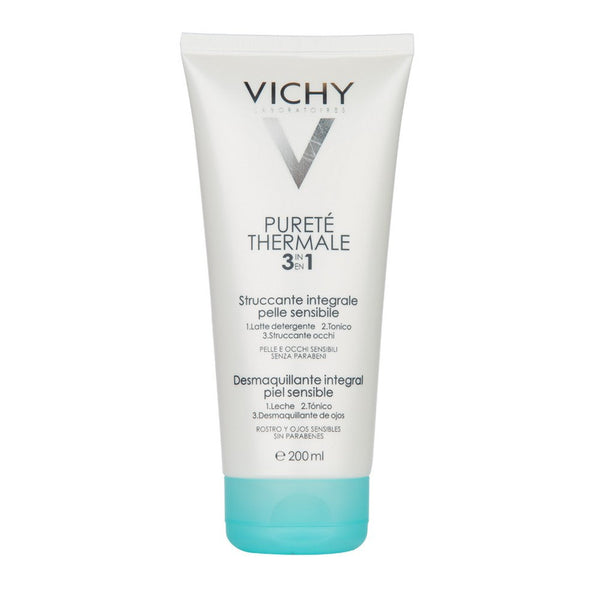 Vichy Puretle Thermale Makeup Remover Cream 3 In 1: Hypoallergenic, Non-Greasy & Moisturizing (200Ml / 6.76Fl Oz)
